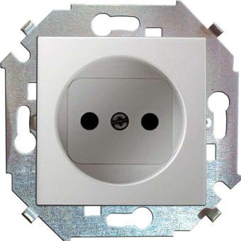 розетка 1-м сп simon 15 16а ip20 250в без заземл. винтов. клеммы механизм бел. simon 1591431-030 от магазина Штепсель и батарейка.