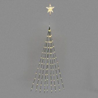 гирлянда светодиодная из росы с макушкой на елку 9 нитейх2м 200led тепл. бел. эффект водопада 230в neon-night 315-896 от магазина Штепсель и батарейка.