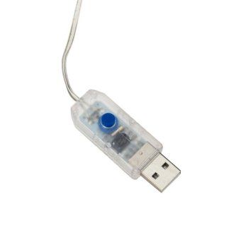 гирлянда светодиодная "роса "светодиодный дождь" 6х3м led бел. 24вт ip20 usb+пульт управления neon-night 315-995 от магазина Штепсель и батарейка. - фото_2