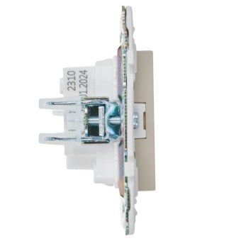 розетка skandy 10а без заземл. без защ. шторок sk-r02b беж. iek sk-r10-10-k10 от магазина Штепсель и батарейка. - фото_4