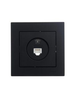 розетка компьютерная 1-м сп vesna механизм черн. бархат lezard 742-4288-139 от магазина Штепсель и батарейка. - фото_4