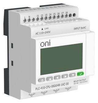 модуль цпу плк 410 8 di 4 ro 220в ac с ethernet портом с экраном oni plc-410-cpu-08d04r-1ac-00 от магазина Штепсель и батарейка. - фото_6