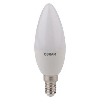 лампа светодиодная led star classic b 40 5w/827 5вт свеча матовая 2700к тепл. бел. e14 470лм 220-240в пластик. osram 4052899971608 от магазина Штепсель и батарейка.