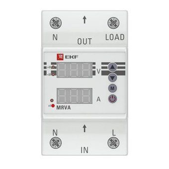 реле напряжения и тока с дисплеем mrva 40а proxima ekf mrva-40a от магазина Штепсель и батарейка. - фото_2