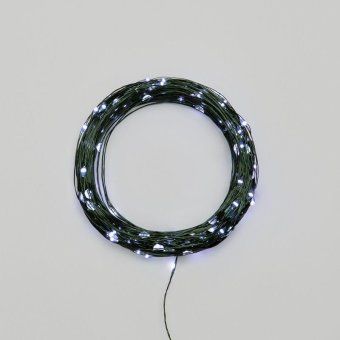 гирлянда светодиодная "роса" 30м 300led бел. ip20 230в с контроллером провод зел. neon-night 303-275 от магазина Штепсель и батарейка.