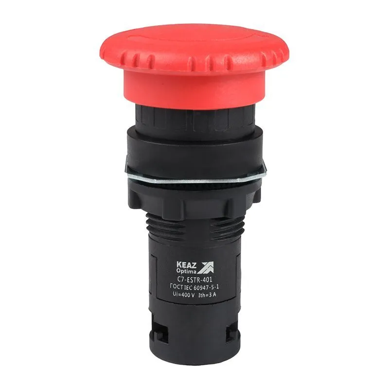 кнопка аварийного останова optisignal compact d22 с7-estr-401 красн. 1нз xb7es542p кэаз 362129 от магазина Штепсель и батарейка.