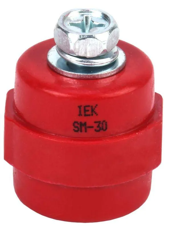 изолятор sm30 (м8) силовой с болтом iek yis11-30-08-b от магазина Штепсель и батарейка.