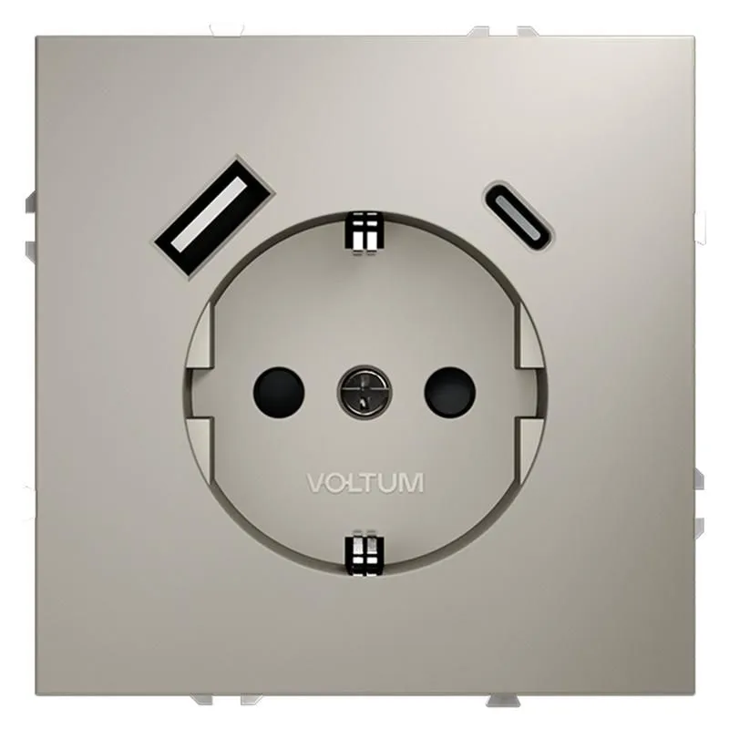 розетка 1-м сп s70 16а с usb a+с с заземл. защ. шторки механизм кашемир voltum vls040503 от магазина Штепсель и батарейка.
