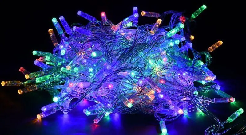 гирлянда "нить" 20м 200led rgb ip44 провод прозр. 230в с контроллером 8 режимов iek lgdu111-3-200-20-t-s-44 от магазина Штепсель и батарейка.