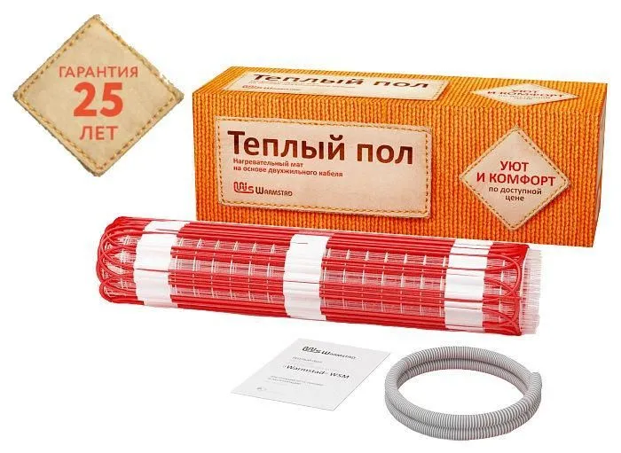 комплект "теплый пол" (мат) wsm 2190вт/14.5кв.м warmstad 100035666100 от магазина Штепсель и батарейка.