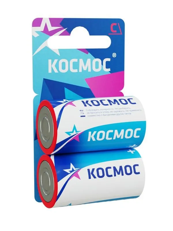 элемент питания солевой c/r14 (блист.2шт) космос kocr142bl от магазина Штепсель и батарейка.