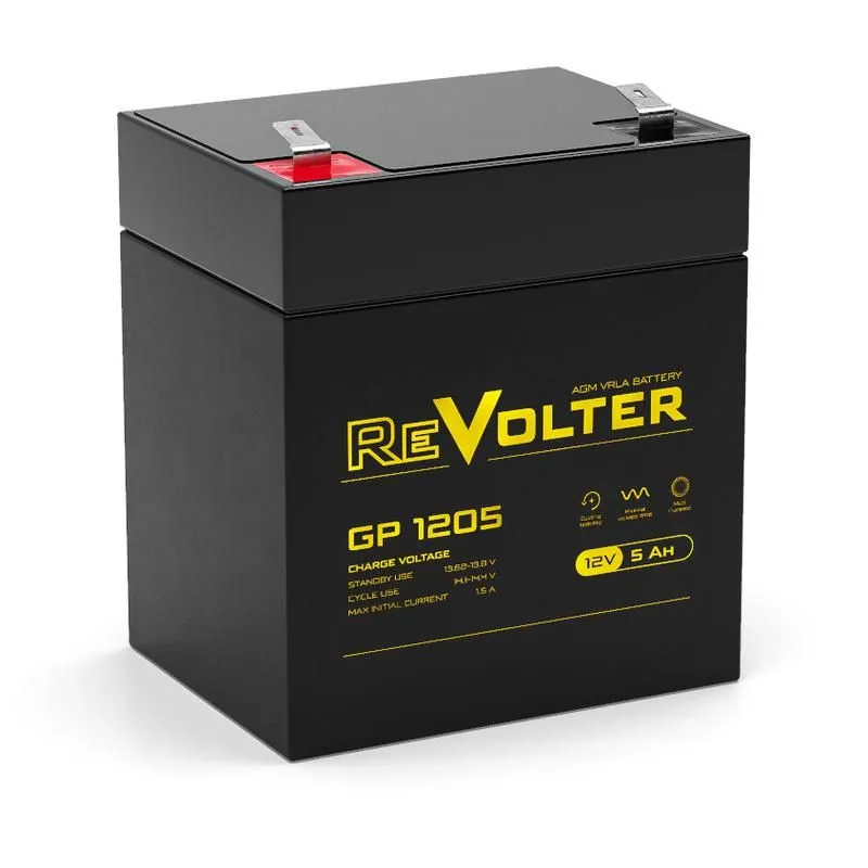 аккумулятор 12в 5.5а.ч gp 1205 revolter 4614040020014 от магазина Штепсель и батарейка.