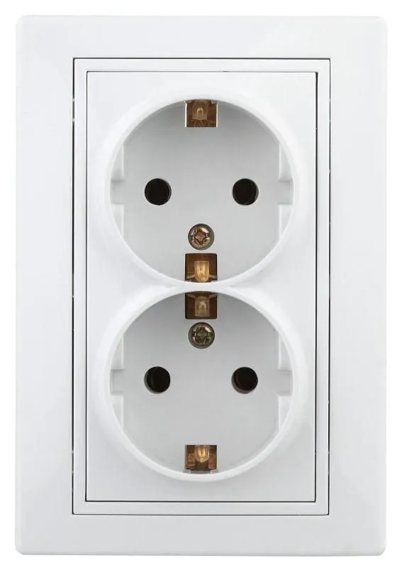 розетка 2-м сп plano 1-208-01 16а ip20 250в 2х2p+e schuko защ. шторки бел. intro б0053933 от магазина Штепсель и батарейка.