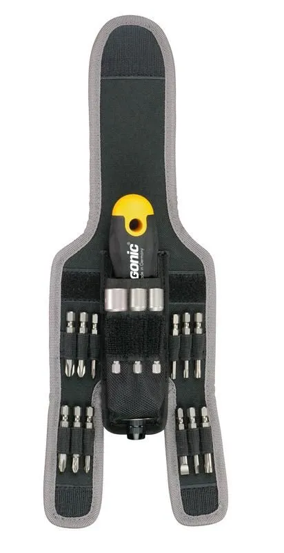 трещотка поворотная ergonic k с набором бит в чехле 16 предметов felo 06071604 от магазина Штепсель и батарейка.