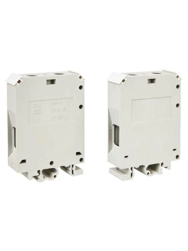 зажим наборный зни-70кв.мм (jxb250a) сер. iek yzn10-070-k03 от магазина Штепсель и батарейка.