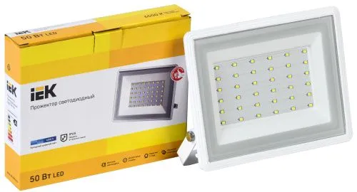 прожектор светодиодный сдо 06-50 6500к ip65 бел. iek lpdo601-50-65-k01 от магазина Штепсель и батарейка.