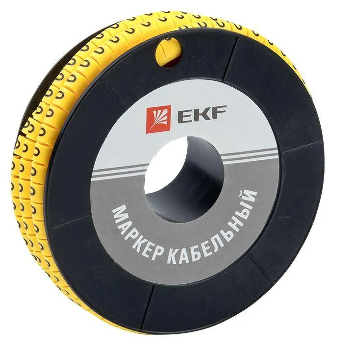 маркер каб. 1.5кв.мм "0" (к-1000ед) (ес-0) ekf plc-km-1.5-0 от магазина Штепсель и батарейка.