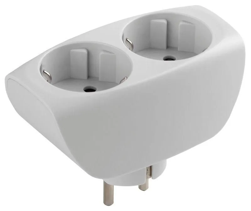 разветвитель 2-м с заземл. 16а ip20 sp-2e-w защ. шторки бел. эра c0045528 от магазина Штепсель и батарейка.