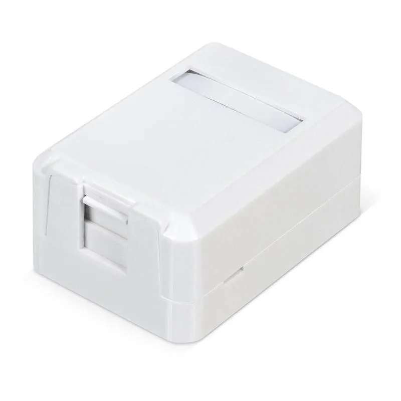 корпус настенной розетки для установки 1-ой вставки типа keystone jack д wrline wr-mb-1 бел. hyperline 505219 от магазина Штепсель и батарейка.