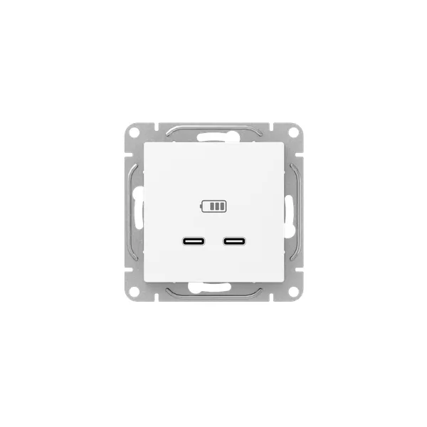 розетка 2-м сп эпика usb-c механизм бел. ekf up1-sow-2usbc от магазина Штепсель и батарейка.