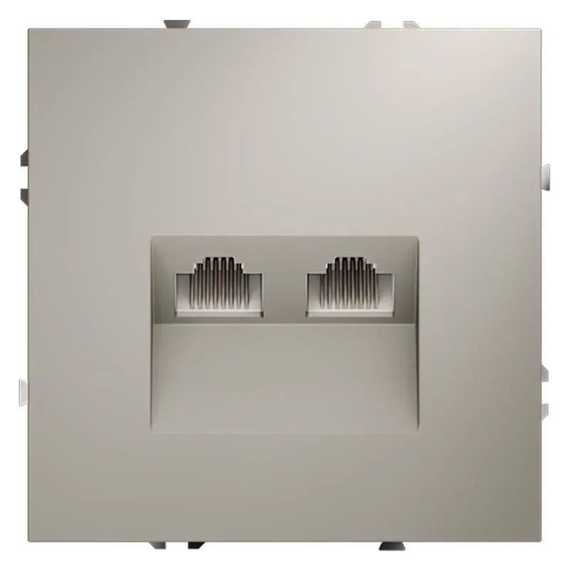 розетка компьютерная 2-м сп s70 rj45 + rj45 кат.6 механизм кашемир voltum vls060203 от магазина Штепсель и батарейка.