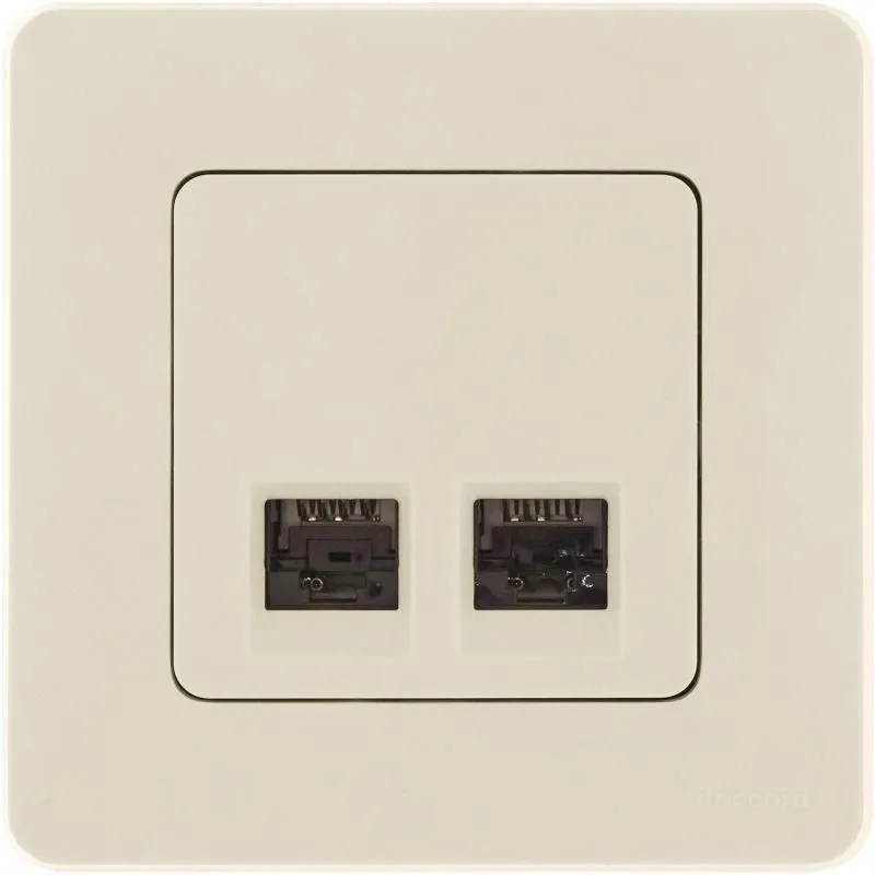 розетка компьютерная 2-м inspiria rj45 кат.5e utp сл. кость leg 673836 от магазина Штепсель и батарейка.