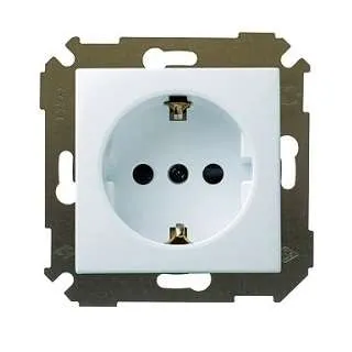 розетка 1-м сп simon34 16а ip20 с заземл. механизм бел. simon 34432-030 от магазина Штепсель и батарейка.