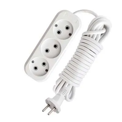 удлинитель 3х7м без заземл. 10а ip20 е-203 пвс 2х1 абс-пластик universal 9631966 от магазина Штепсель и батарейка.