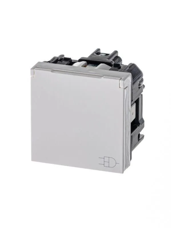 розетка 1-м сп 2мод. zenit 16а ip21 250в с заземл. schuko защ. шторки с крышкой механизм альп. бел. abb 2cla228810n1101 от магазина Штепсель и батарейка.