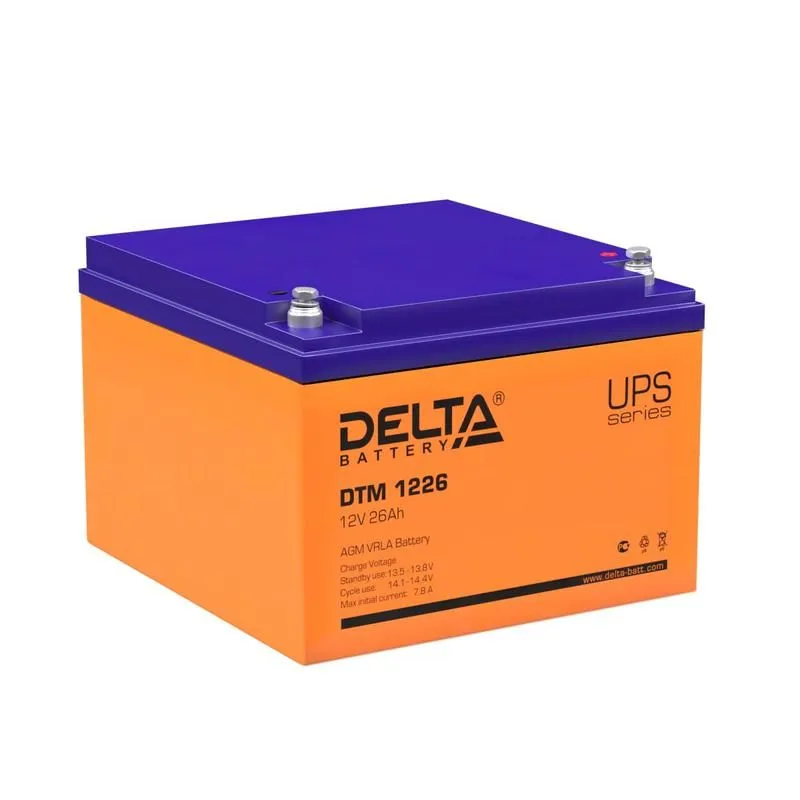 аккумулятор ups 12в 26а.ч dtm 1226 delta 4614010050013 от магазина Штепсель и батарейка.