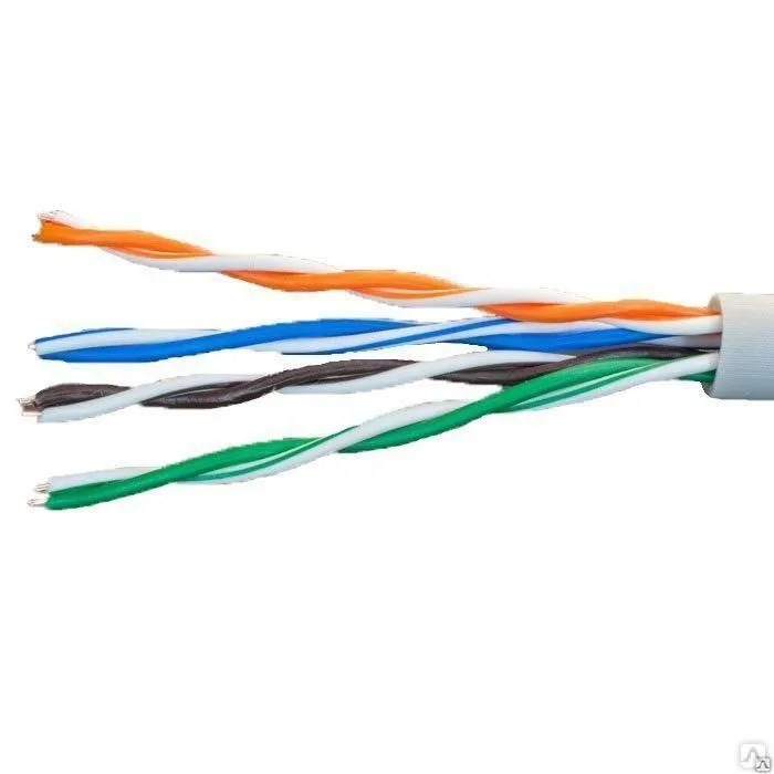 кабель витая пара u/utp кат.5e 4х2х24awg solid cca pvc сер. (м) net.on 01-0302 от магазина Штепсель и батарейка.