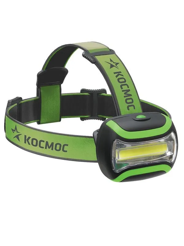 фонарь светодиодный налобный 3вт коб космос koc-h3wcobled от магазина Штепсель и батарейка.