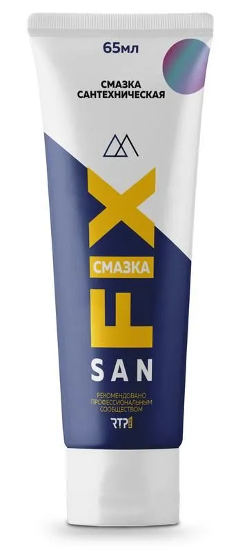 смазка сантехническая силиконовая 65мл sanfix rtp 40721 от магазина Штепсель и батарейка.