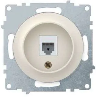 розетка компьютерная 1-м сп florence rj45 кат.5e механизм беж. (1e20701301) onekeyelectro 2172793 от магазина Штепсель и батарейка.