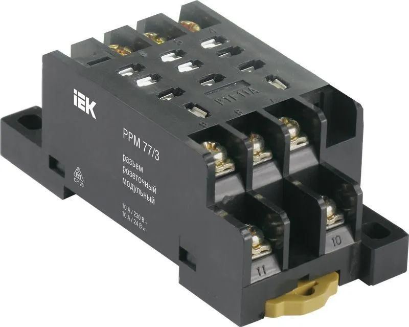 разъем модульный ррм78/3(pyf11a) для рэк78/3(my3) iek rrp20d-rrm-3 от магазина Штепсель и батарейка.
