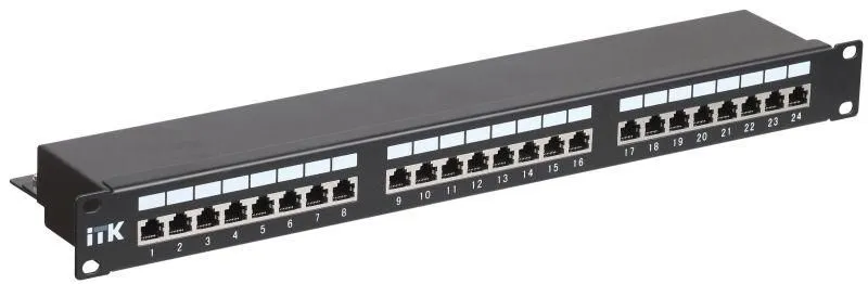 патч-панель 1u кат.5e stp 24 порта dual idc itk pp24-1uc5es-d05 от магазина Штепсель и батарейка.
