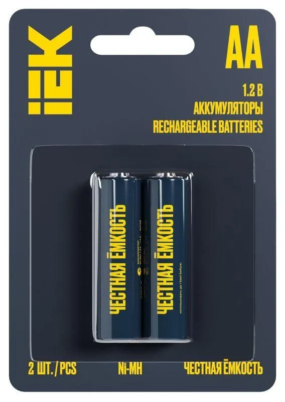 аккумулятор green ni-mh aa 2700мач (блист.2шт) iek aak-nimh-06-2700-l02 от магазина Штепсель и батарейка.