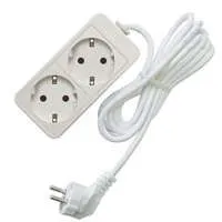 удлинитель 2х3м с заземл. 16а ip20 3.5квт пвс союз 481s-6203 от магазина Штепсель и батарейка.