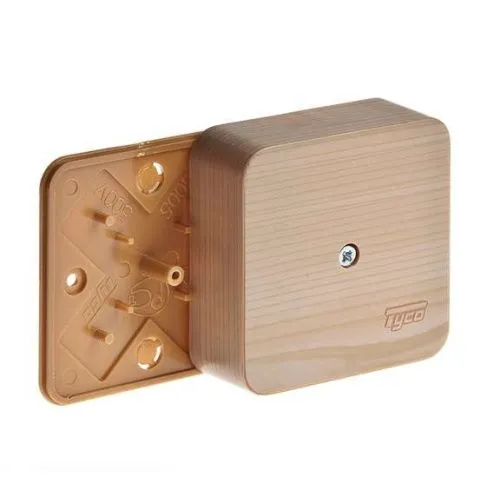 коробка распределительная оп 79х79х32мм ip40 сосна (светл. основа) ruvinil 65004-27м от магазина Штепсель и батарейка.
