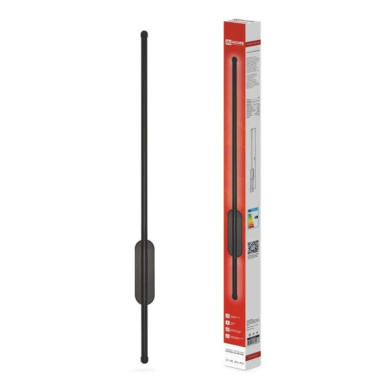 светильник светодиодный estetika luv-80b-40bl 15вт 4000к 1050лм 230в 800х50х25 черн. in home 4690612054438 от магазина Штепсель и батарейка.