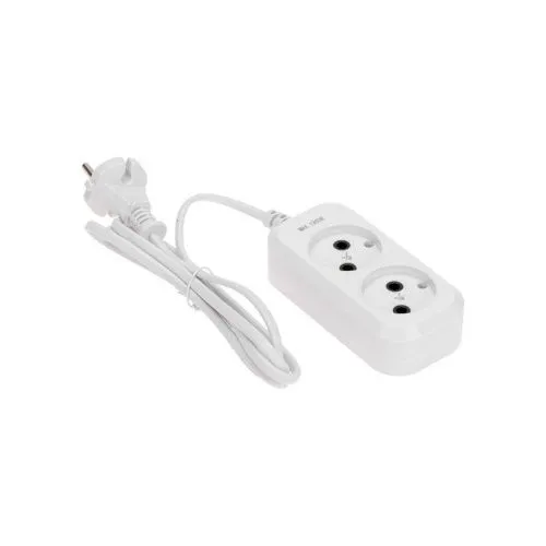 удлинитель 2 гнезда 1.5м 2х0.75кв.мм б/з бел. proconnect 13-4200 от магазина Штепсель и батарейка.