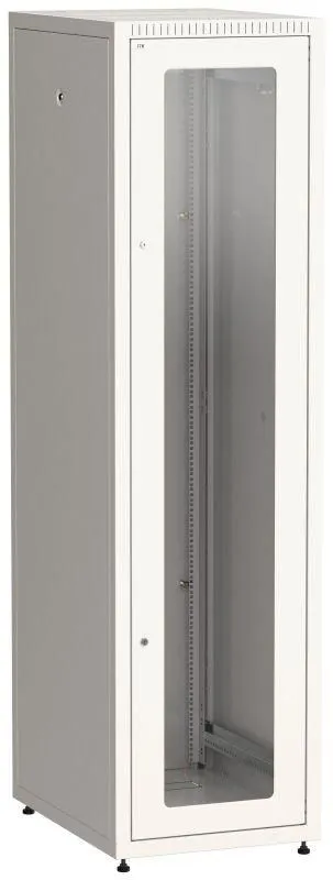 шкаф сетевой linea e 42u 600х800мм стекл. передняя дверь задняя металлическая сер. itk le35-42u68-gm от магазина Штепсель и батарейка.