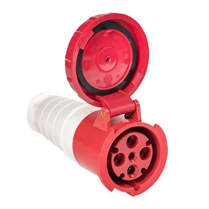 розетка кабельная 63а 380в 3p+ре ip67 (234) ekf ps-234-63-380 от магазина Штепсель и батарейка.