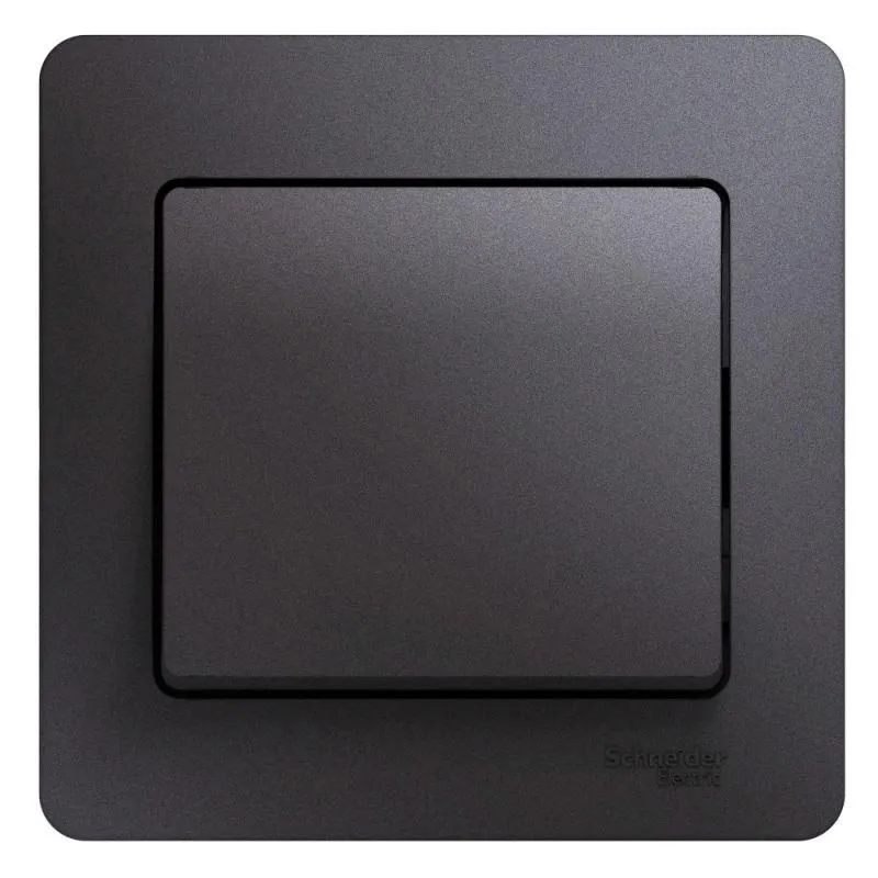 выключатель 1-кл. сп glossa 10а ip20 (сх. 1) 10ax в сборе графит se gsl001312 от магазина Штепсель и батарейка.