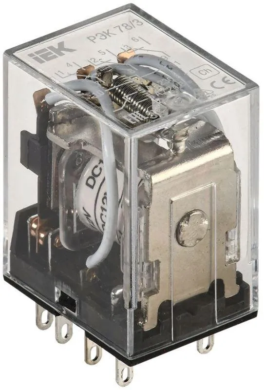 реле рэк 78-3 5а 12в dc iek rrp20-3-05-012d от магазина Штепсель и батарейка.