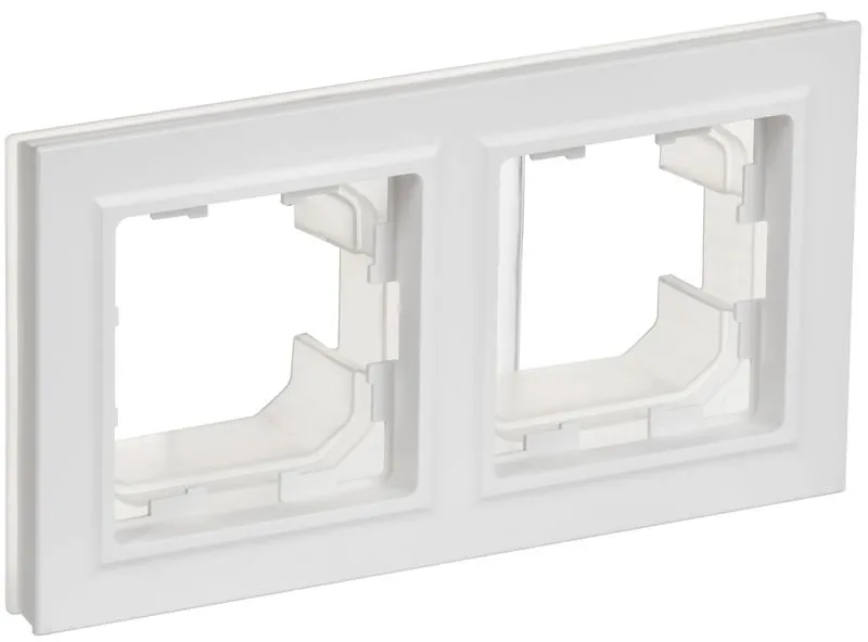 рамка 2-м brite ру-2-браб-44 ip44 арктич. бел. iek br-m22-44-k91 от магазина Штепсель и батарейка.