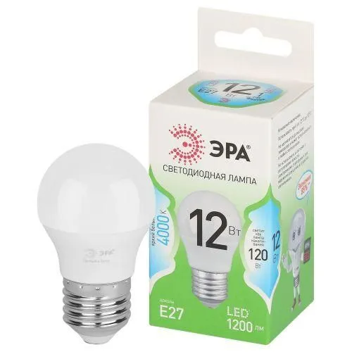 лампа светодиодная green line p45-12w-840-e27 gl 12вт шар 4000к яркий свет бел. e27 эра б0067050 от магазина Штепсель и батарейка.