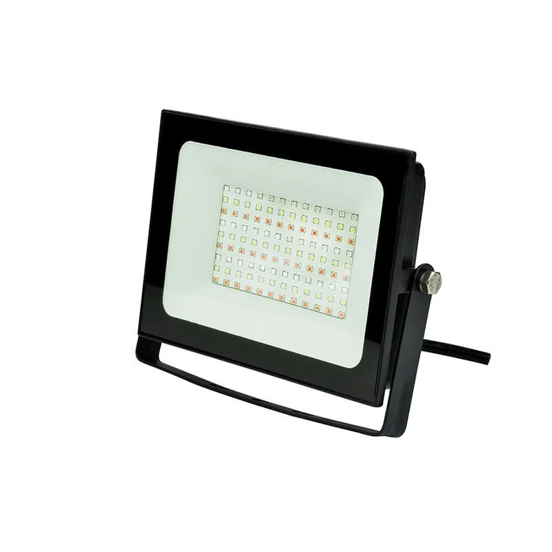 прожектор светодиодный ulf-f60-50w/rgb ip65 200-240в black мультиколор пульт ду (в/к) черн. uniel ul-00007123 от магазина Штепсель и батарейка.
