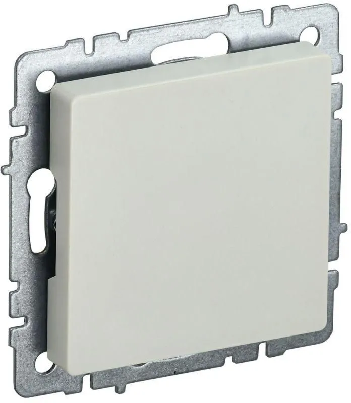 заглушка с суппортом brite мз10-бркр механизм беж. iek br-pl10-k10 от магазина Штепсель и батарейка.