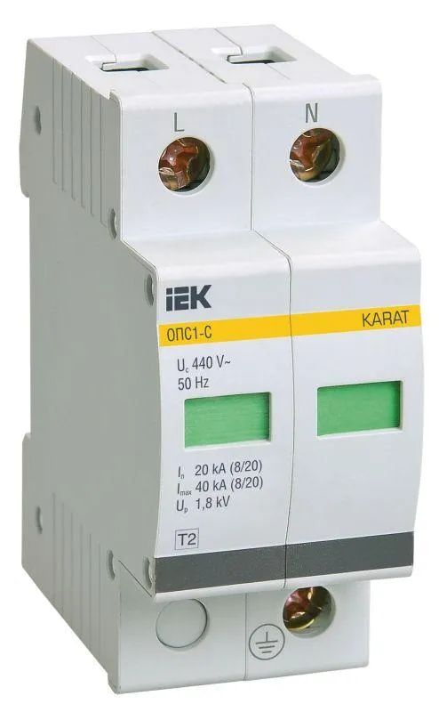 ограничитель перенапряжения опс1-c 2p iek mop20-2-c от магазина Штепсель и батарейка.